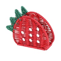 Support de mouchoirs de bureau en plastique rose en forme de flamant rose et de fraise, style européen, exclusivité transfrontalière, tendance