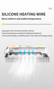 Wonegg Led Bò sát Thổ Nhĩ Kỳ 20 lồng ấp trứng giá gia cầm trứng lồng ấp để bán - Product Image 4