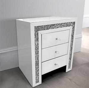 Bán Hot Crushed Kim Cương Nhân Đôi Đầu Giường 3 Ngăn Kéo Ngực Đầu Giường Bảng Đêm - Product Image 3