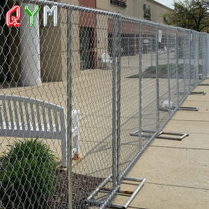 Clôture temporaire en chaîne galvanisée, barrière de contrôle des foules industrielle - Product Image 6