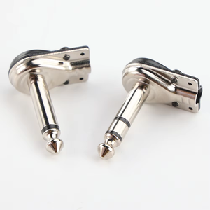 Flat Nickel Âm Thanh <span class=keywords><strong>Mini</strong></span> 1/4 6.35Mm Pancake Right Angle Mono Adapter Kết Nối Cắm <span class=keywords><strong>Jack</strong></span> Cho Guitar Hiệu ứng Vá Cáp - Product Image 6