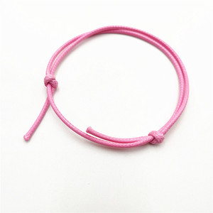 Fashion <b>String</b> <b>Bracelets</b> Stretchable Braided Black Red Pink Coffee Light Gray 1.5mm 2.0mm Coarse For Couples Children Anklets - Product Image 4