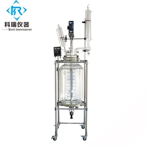 hot sell 10 liters chemical extraction jacketed glass reactor prices