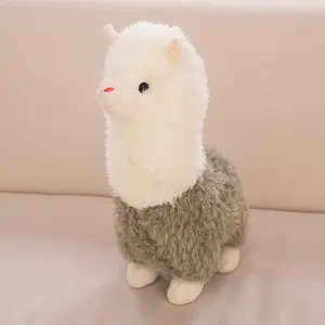 Милая Подушка Альпака 25 см, мягкая игрушка-лама, мягкая плюшевая овечка для детей, девочек, детские украшения на день рождения, подарки, кровать