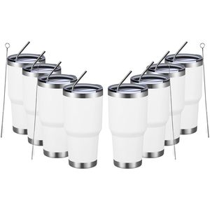 Vaso Térmico de 30 oz, Acero Inoxidable, Aislado al Vacío, para Café y Hielo, Taza de Viaje de Doble Pared (Acero Inoxidable) - Product Image 1