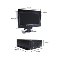 HOPE – Kit de caméra enregistreur de voiture 1080P WIFI GPS 3G 4G HDD Mdvr, Kit de système DVR Mobile, 8 canaux