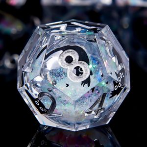 Set de dés DND Cat Liquid Core, 1 pièce, peints à la main, écologiques, à bords tranchants, en résine polyédrique pour jeux de rôle Dungeons & Dragons - Product Image 3