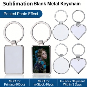 Portachiavi in Metallo per Sublimazione, Stampa <span class=keywords><strong>Foto</strong></span> Personalizzata, Forma Rettangolare, a Cuore o Rotonda per <span class=keywords><strong>Regali</strong></span> <span class=keywords><strong>Personalizzati</strong></span> - Product Image 2