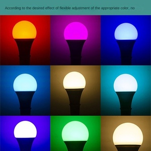 <span class=keywords><strong>Ampoule</strong></span> LED intelligente WIFI contrôlée par l'application Tuya, A19, plastique, 9W, E26, 110V-220V, commande vocale pour Alexa Echo <span class=keywords><strong>Google</strong></span> Home, résidentiel - Product Image 3