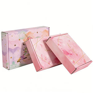 Boîte cadeau personnalisée, motif personnalisé, taille personnalisée, luxe, écologique, réutilisable, pelliculage brillant, gaufrage, carton ondulé, boîte cosmétique - Product Image 2