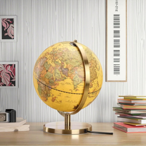 Cổ 25cm <span class=keywords><strong>LED</strong></span> bàn đèn với kim loại mạnh mẽ đứng PVC và nhựa Trái Đất toàn cầu trang trí địa lý sản phẩm thế giới toàn cầu - Product Image 6