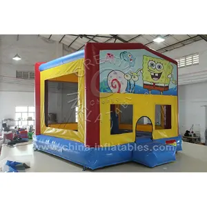 Casa inflável mini bouncer comercial dos desenhos animados para crianças