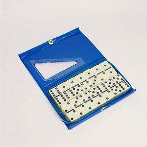 Wholesale Double Six Plastic Set Classic Board Game Family 28 Dominoes Portable Case Eco-Friendly Leisure Gifts <b>Entertainment</b> - Product Image 2