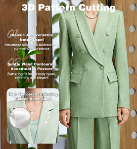 ชุดสูทผู้หญิงระดับไฮเอนด์สุดหรู ดีไซน์สง่างาม คอลเลคชั่นธุรกิจใหม่ สำหรับฤดูใบไม้ผลิและฤดูใบไม้ร่วง เหมาะสำหรับสุภาพสตรีทำงาน - Product Image 6