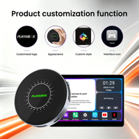 PlayAiBox Android 15, Caja Inalámbrica Carplay con IA, Qualcomm 6350, 8GB+128GB, Red 5G, GPS Integrado, Multimedia para Auto, YouTube, Netflix