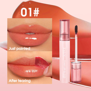 Tear off Lip Gloss 5-Color <b>Waterproof</b> Moisturizing Easy to Color <b>Lipstick</b> Long Lasting Non Stick Cup Tear off Lip Glaze - Product Image 4