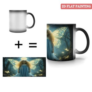 Frosted Black <b>Ceramic</b> <b>Mug</b> 11oz Heat Activated Magic Cup Living Room Use - Product Image 4