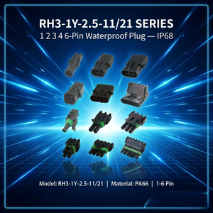 Conector Eléctrico Automotriz Impermeable de 1, 2, 3, 4 y 6 Pines, Macho y Hembra, Arnés de Cables 12010717 12015793 - Product Image 1