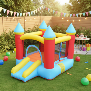 Château gonflable personnalisé pour enfants 2026 avec toboggan, idéal pour l'extérieur - Product Image 2