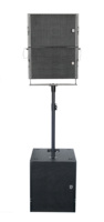 I.E.voice L206 Speaker Line Array Pasif Ganda 6,5 inci - Desain Kotak Logam untuk Gereja, Aula Perjamuan, Panggung Musik Luar Ruangan OEM/ODM