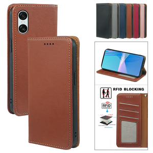 Housse <span class=keywords><strong>de</strong></span> téléphone en cuir à rabat folio pour <span class=keywords><strong>Sony</strong></span> <span class=keywords><strong>Xperia</strong></span> L3 XZ3 XA2 Ultra L3 20 magnétique Rfid bloquant porte-carte portefeuille étui <span class=keywords><strong>de</strong></span> téléphone portable - Product Image 6