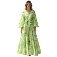 Robe de plage mi-longue décontractée à imprimé floral et empiècements, nouvelle collection printemps-été pour femme, avec ceinture de créateur, idéale pour les fêtes
