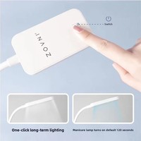 Lampe pratique 10W 2-en-1 LED UV Nail Art Lumière douce avec câble de charge USB en plastique pour bureau et ongles