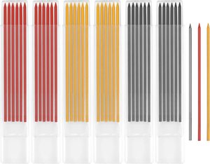 Recharges de crayons de 0,8 mm pour crayons de marquage de charpentier, recharges solides pour crayons de construction de charpentier, <span class=keywords><strong>crayon</strong></span> mécanique pour trous profonds - Product Image 1