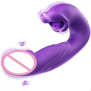 Nouveau Vibrateur Sexuel 3-en-1 USB <span class=keywords><strong>pour</strong></span> Femme, avec fonctions de Léchage, de Morsure et de Claquement, <span class=keywords><strong>pour</strong></span> Stimulation Clitoridienne - Product Image 1