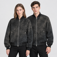 Blouson Bomber en Polyester pour Homme avec Col en Maille Côtelée, Fermeture Éclair Intégrale, Poignets Côtelés, Poches Inclinées – Vêtement d'Extérieur Printemps-Automne – Vente en Gros