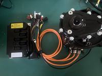 Moteur DC 96V 30KW à refroidissement par eau, contrôleur 600A pour AUV, ROV, moto électrique, ski nautique, kart électrique de course 72V tout-terrain