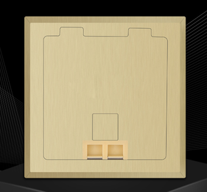 Enchufe <span class=keywords><strong>de</strong></span> piso <span class=keywords><strong>doble</strong></span> <span class=keywords><strong>RJ45</strong></span>, accesorio <span class=keywords><strong>de</strong></span> cobre delgado y oculto, resistente al agua - Product Image 2