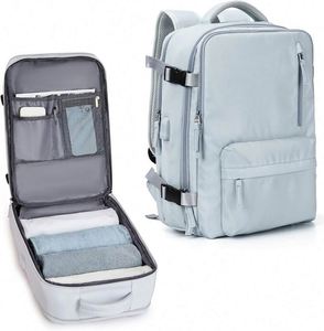 Free Sample Travel <b>Backpack</b>,Carry On <b>Backpack</b> for Women,Airline <b>Flight</b> Approved Waterproof 14 Inch Laptop <b>Backpack</b> with Shoe - Product Image 6