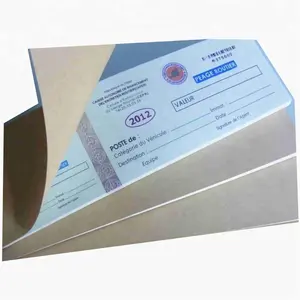 Anti-counterfeiting thermal paper boarding pass ticket printing