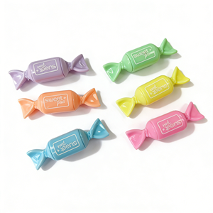 Surligneurs <span class=keywords><strong>en</strong></span> forme de bonbons, mini marqueurs fluorescents, papeterie mignonne, 6 pièces, couleurs <span class=keywords><strong>pastel</strong></span>, pour la prise de notes, fournitures scolaires et de bureau - Product Image 4