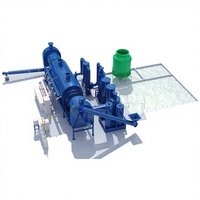 Four de carbonisation écologique sans fumée pour la pyrolyse de biomasse (bagasse, paille de riz, sciure de bois) et la production de biochar, avec moteur