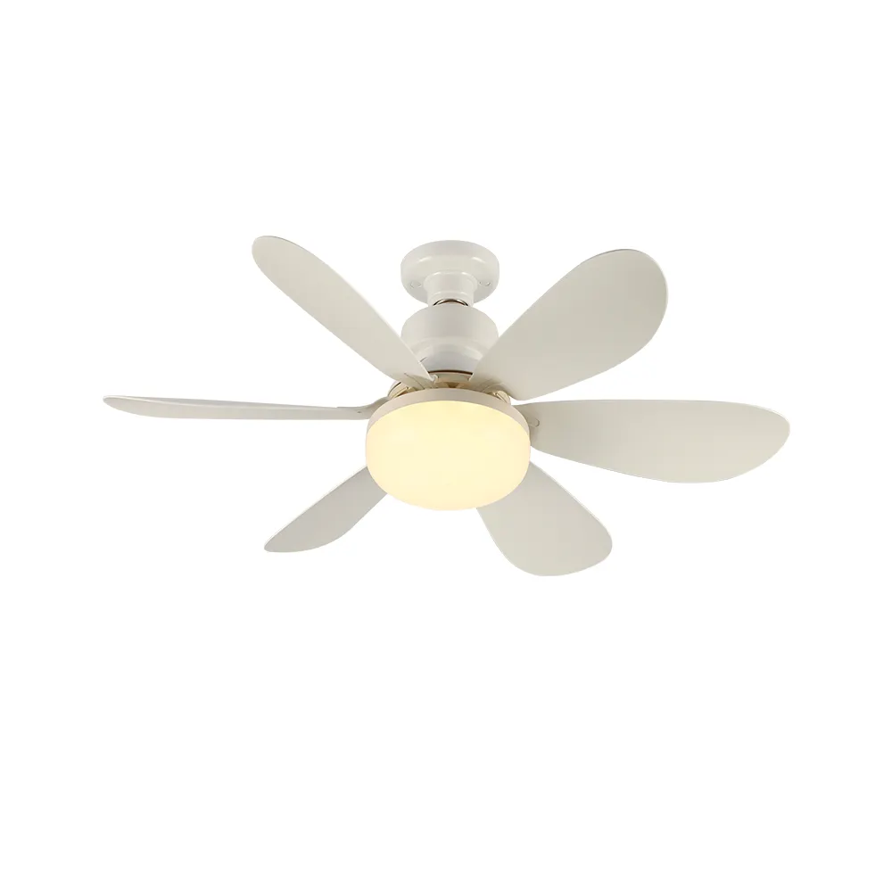 Ventilador de teto com controle remoto moderno e fácil instalação, ventilador de teto exclusivo para flores de sala de estar com luz