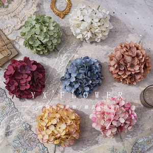 Fleur artificielle en soie, Hortensia simulé, style sucette, fleur unique, pour décoration de mariage et d'intérieur - Product Image 1