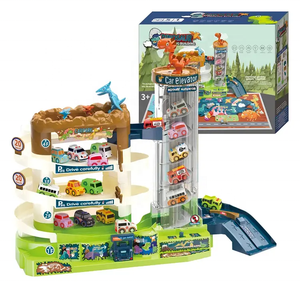 Parking électronique personnalisé pour enfants avec lumières et musique Jouet électrique éducatif pour garçons Bâtiment de stationnement automatique avec <span class=keywords><strong>dinosaure</strong></span> sur 4 étages - Product Image 1