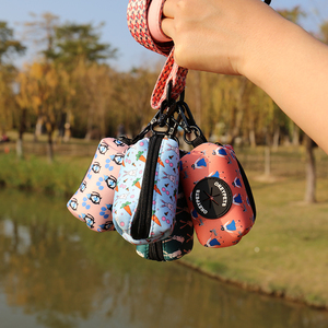 OKEYPETS 야외 워킹 활동 개 폐기물 가방 홀더 생분해 성 퇴비 네오프렌 디자인 똥 가방 캐리어 - Product Image 2