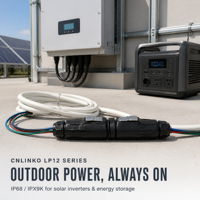 Connecteur circulaire M12 étanche IP68 IPX9K à 4 broches, prise aviation à connexion rapide Push-Pull, alimentation 5A 125V AC pour vélo électrique