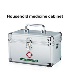 Wedacraftz botiquín de primeros auxilios de aluminio de 10/12/14/16 pulgadas, botiquín de medicina para el hogar con suministros de emergencia - Product Image 3