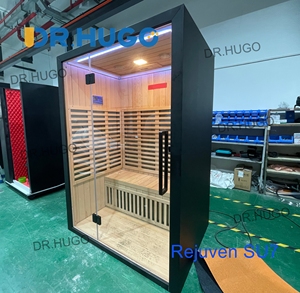 DR.HUGO Rejuven SU7 Sauna infrarouge commercial intérieur à lumière rouge pour 2 personnes, spectre complet, avec 120 lampes de thérapie LED - Product Image 6