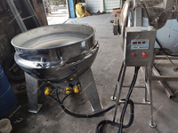 Chaudière à sucre Caramel Confiture Cuisinière Inclinaison Agitateur Pot Cuire Cuisson Vapeur Mélangeur Machine Veste Bouilloire Avec Mélangeur