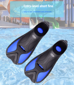 ตีนกบซิลิโคนสั้นสำหรับผู้ใหญ่ครีบดำน้ำตื้นออกแบบโลโก้ได้ตามต้องการ - Product Image 2