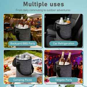All in One Party Cooler Bag with Folding Design and Insulated Compartments for Tailgating and Outdoor Events - Product Image 4