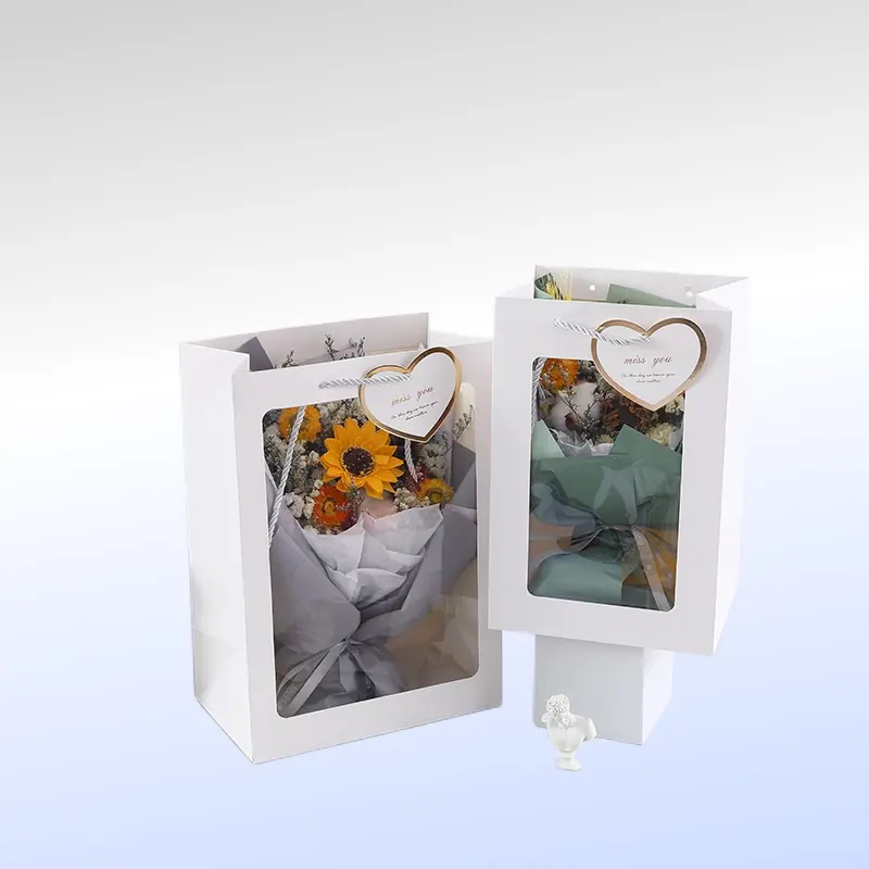 Groothandel Bloemenwinkels, Bloemboeketten, Planten, Retail Waterdicht Design Papier Luxe Bloem Geschenkverpakking Tas