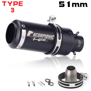 NINJA400 R6 CB650R R3 C10 Tuyau d'échappement en acier inoxydable modifié 51MM Accessoires universels de <span class=keywords><strong>moto</strong></span> <span class=keywords><strong>Silencieux</strong></span> d'échappement - Product Image 3