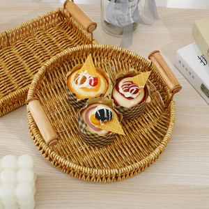 Vendita calda di nuovi cesti per la conservazione della frutta intrecciati a mano soggiorno all'aperto adatto con telaio e maniglie in ferro - Product Image 3