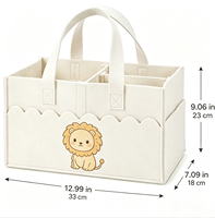 Organisateur de voiture portable en feutre personnalisé pour table à langer, cadeaux de naissance et de baby shower avec motif DIY